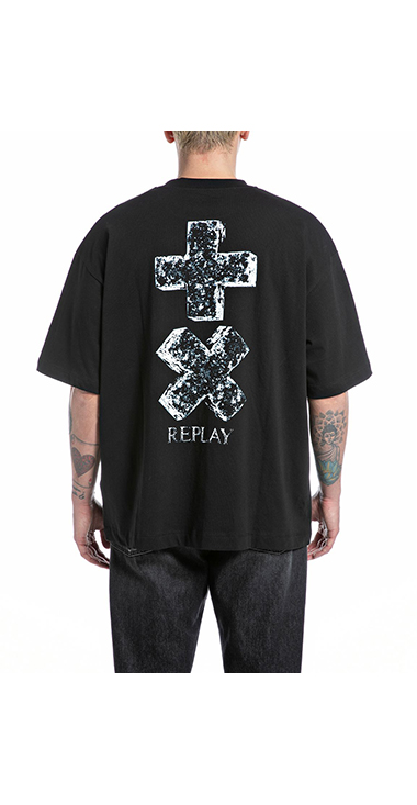 REPLAY X MAR＋IN GARRI× コラボTシャツ 詳細画像 ブラック 2